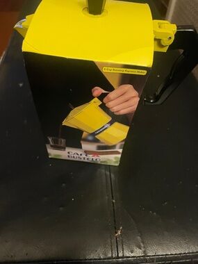 Yellow Stovetop Espresso Maker - 6 Cup